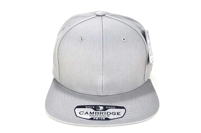 CS-001 COTTON PLAIN SNAPBACK-L.GREY